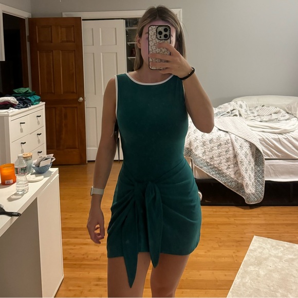 YPB studioFLEX Wrap Slash Mini Dress - Picture 2 of 4